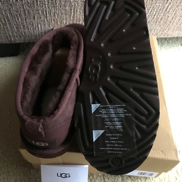 Authentic New Ugg Ultra Mini Boots Kids’ 6 (Women’s 7.5) HTF Burnt Cedar (Brown) - Picture 3 of 7
